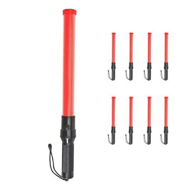 Imagem de Bastao Sinalizador Balizador Kit 8 Unidades Transito Estacionamento Fl