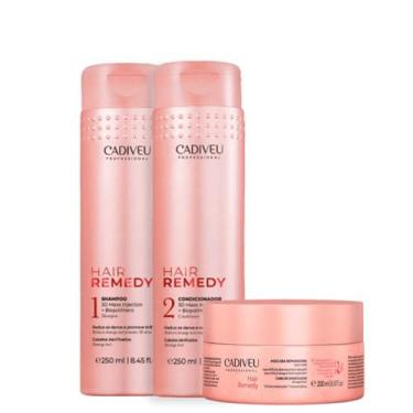 Imagem de Kit Sh. Cond. e Mascara Hair Remedy 200ml - Cadiveu