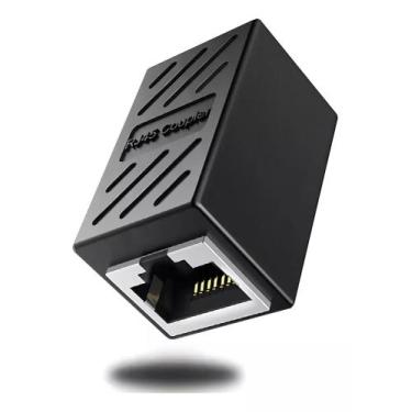 Imagem de Adaptador Rj45 Conector Emenda Cat7/6/5e Ethernet Lan Rede - ws