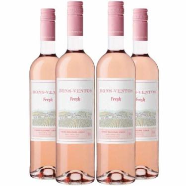 Imagem de Vinho Rose Bons Ventos Fresh 750ml Kit 4 Garrafas - Casa Santos Lima