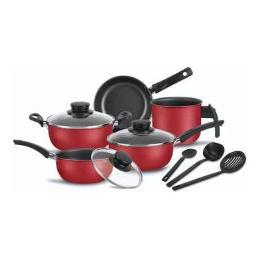 Imagem de Conjunto Panelas Elegan 8 Peças Super Jogo de Panelas Varias Cores - D