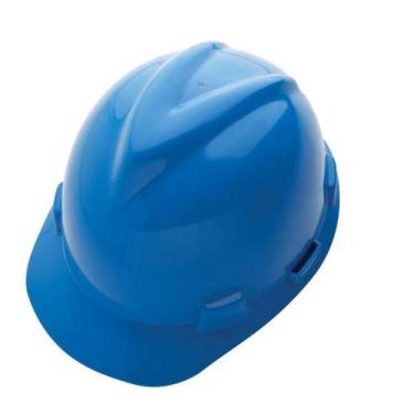 Imagem de Capacete de Segurança V-gard com Jugular/Carneira Msa Ca 498 Epi, Azul