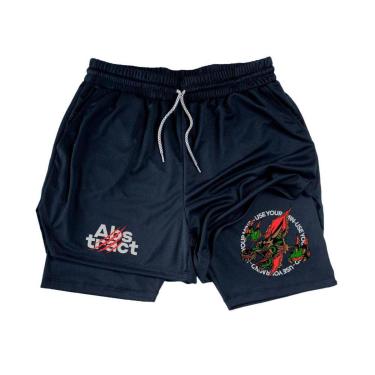 Imagem de Short Compressão Treino‎ Abstract Use Your Dragon Red-Masculino