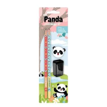 Imagem de Kit Lápis Hb 4 Peças Donuts ou Panda  - Leo&ampLeo - LEO&LEO, PANDA