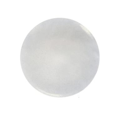 Imagem de Pomp Pavê Placas de carregador brancas de 33 cm de diâmetro (pacote com 12) | Carregadores decorativos que capturarão sua imaginação | Cuidado fácil + plástico premium