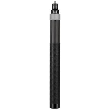 Imagem de Bastão de selfie de fibra de carbono de 26 cm a 1,2 m para insta360 x4 Insta 360 x4 x3 x2 x um r RS Gopro Go Pro Hero 13 12 11 10 9 8 7 6 5 4 3 acessórios de câmera (cinza)