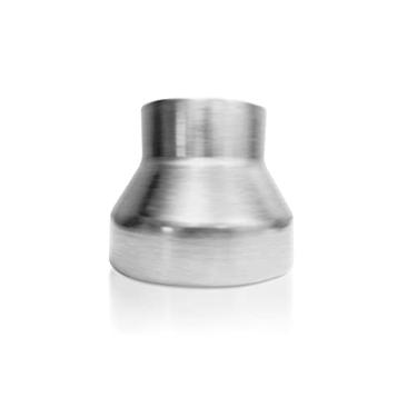 Imagem de Tech Drive Aumentador e redutor de dutos, adaptador em linha de 15 a 10 cm para sistemas de ventilação de aquecimento e ar condicionado e ventilação de exaustão, feito de alumínio.
