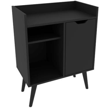 Imagem de Aparador Balcao Bar Cantinho do Cafe Multiuso AP2310 Preto Tecno Mobili