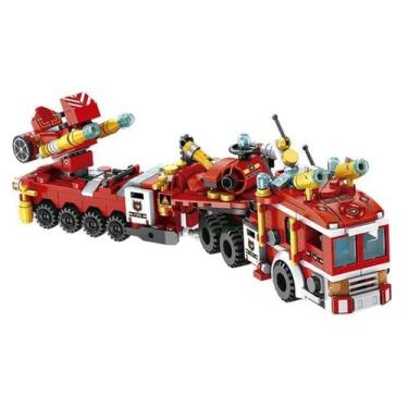 Imagem de Cubic City Bombeiro 12 em 1 Caminhão de Resgate 557 peças Compatível L