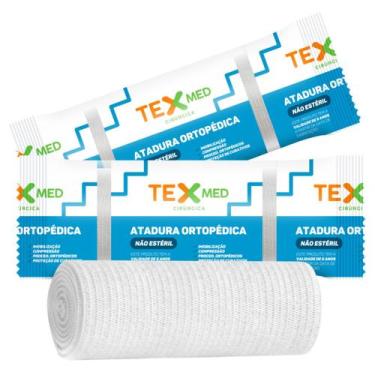 Imagem de Atadura Ortopédica Faixa de Bandagem Elástica 12cmX2,00m - TEXMED