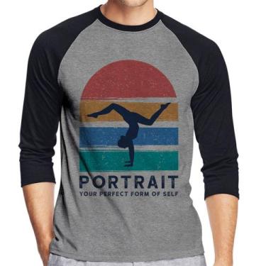 Imagem de Camiseta Raglan Portrait Your Perfect Form Of Self Manga 3/4 - Foca na