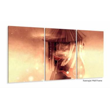 Imagem de Quadro Itachi Uchiha Mosaico Para Quarto Naruto Shippuden 3 peças - Wa