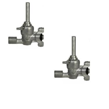 Imagem de Kit C/2 Registro Ramal Tripla Chama Original Fogão Cooktop - Lider Gri