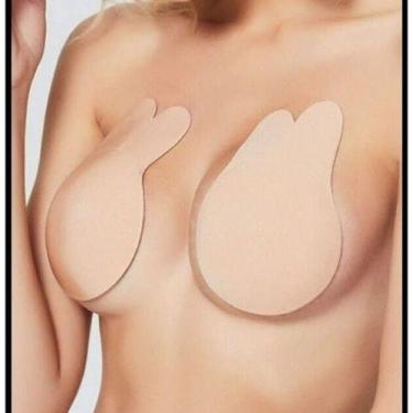 Imagem de Sutiã Adesivo Silicone UnBra Levanta Seio Invisível Orelha de Coelho -