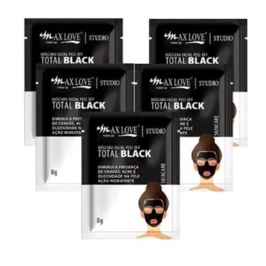 Imagem de kit 5 Unidades Máscara para limpeza Facial Sachê Skin Care - Max Love 