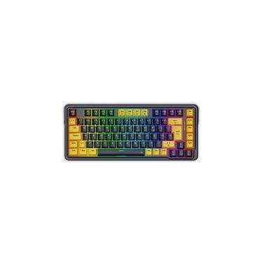 Imagem de Teclado Mecânico Gamer Redragon ELF, RGB Chroma Mk.II, Switch Melt Gold, Cabo USB-C Removível, ABNT2, Preto E Laranja - K649PY-RGB PT