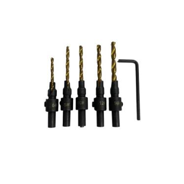 Imagem de Brocas/groza Escareadoras Limitadoras Kit 5 un - Fox Tools
