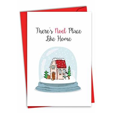 Imagem de The Best Card Company - Cartão de Natal engraçado trocadilho com envelope - Humor divertido e feliz feriado, cartão de notas - Punny Holidays Noel C7122HXSG