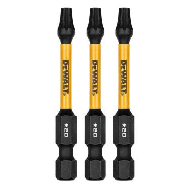 Imagem de Ponta Torx T20 FlexTorq 2-1/4 - 3 Peças DWAF2TX20IR3 DeWalt - Unica Unico