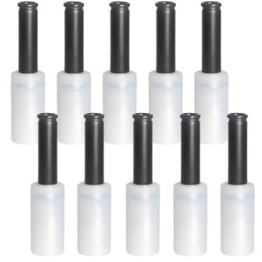 Imagem de Kit 10 Bobina Filme Stretch C/ Manopla 10cmX100m P/ Volante - Escritex