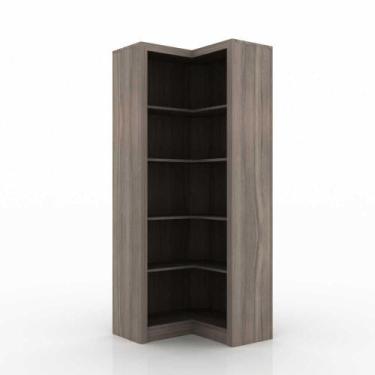 Imagem de Estante de Canto 68x68cm para Escritório 4 prateleiras ME4132 Tecnomób