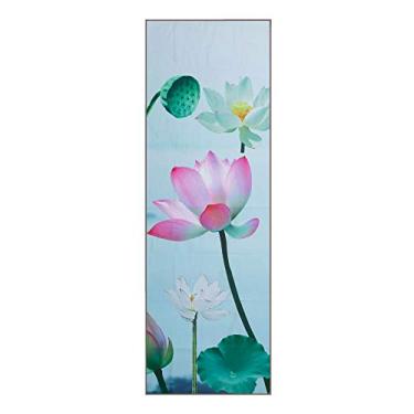 Imagem de Manta de fitness, Romacci Tapete de ioga estampa Qucik seco antiderrapante toalha dobrável para ioga cobertor de ginástica