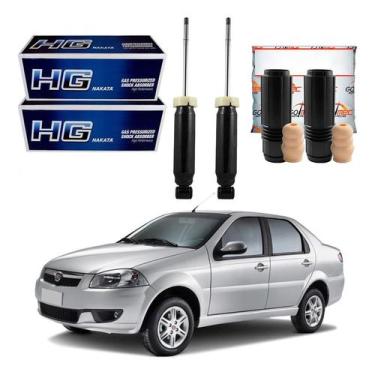 Imagem de Kit Amortecedor Traseiro Siena 1.0 1.4 1.6 2011 A 2015 - Nakata