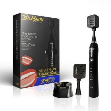 Imagem de Escova de Dentes Elétrica Big Mouth 2.0 Sonic Black - com Cabeça Extra