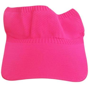 Imagem de Viseira Esportiva Fitness Moda Feminina Praia Verão Sol Monocromatica 