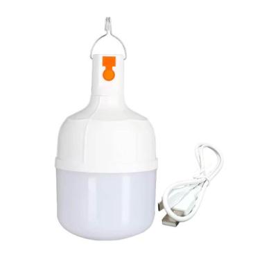 Imagem de Lampada Emergencia Led Recarregavel Usb 38W Usb Cor Branco - Luatek
