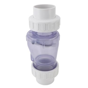 Imagem de Acessórios de Piscina de Válvula de Retenção Transparentes de 2 Polegadas Impedem o Refluxo, Válvula Transparente para Tubos de água, Natação, Aquecimento do Piso, Bombas de