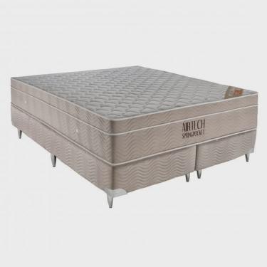 Imagem de Cama Box Super King Ortobom Airtech Spring Pocket Super 193x203x30cm Ortobom