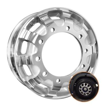Imagem de Roda de Alumínio GT1 Caminhão Aro 22,5 x 8,25 (10 furos)