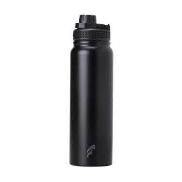 Imagem de Garrafa Térmica Água Inox 304 Infusor Quente Frio Squeeze 850ml Esportiva tampa alça (Preto)
