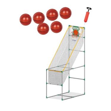 Imagem de Deevoka Crianças Arcade Basketball Game Basketball Hoop fácil de montar, com 6 Bola, 1.39m