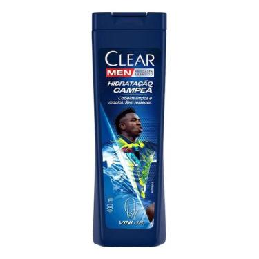 Imagem de Shampoo Anticaspa Clear Men Hidratacao Campea Vini Jr 400ml, 400ml