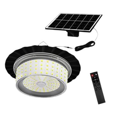 Imagem de Bothyi Luz solar de galpão de jardim iluminação 360 ° com cabo de extensão de 5m multifuncional com controle remoto para churrasco do pátio