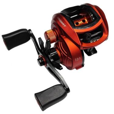 Imagem de Kit vara de pesca 1,65m 2 partes e carretilha com 4 rolamentos maruri,