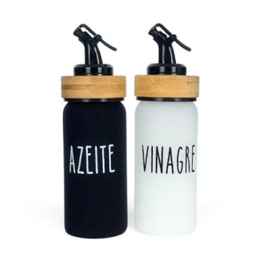 Imagem de Galheteiro Doha Azeite E Vinagre Com Bico Dosador 2pçs 220ml - Hauskra