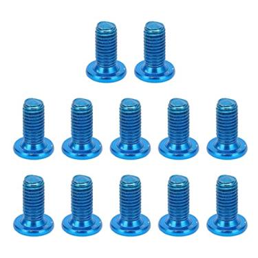 Imagem de Alloy Steel M5 X 10mm Parafusos de Rotor de Freio de Disco, Parafuso de Bicicleta de Montanha de 12pcs para Bicicleta T25 Com Cor, Fácil Instalação para Bicicletas de Montanha,