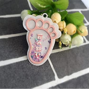 Imagem de Estêncil de moldes de corte de metal fofos para pés de bebê, para álbum de recortes, carimbo/álbum de fotos decorativo em relevo, cartões de papel DIY