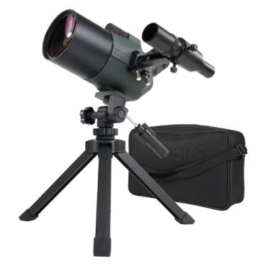 Imagem de SVBONY Mira SV41Pro Mini MAK com Finderscope, telescópio de viagem de 28-84 x 80 mm, telescópios Mak para adultos, distância focal de 800 mm, mira Maksutov Spotter para planeta lua visual, observação