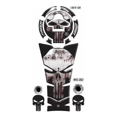 Imagem de Adesivo Fazer 250 2019/.. Tankpad Justiceiro Ml80 - Resitank