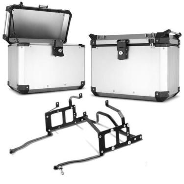 Imagem de Baú lateral roncar + suporte tiger 800 - SUPER ADVENTURE, ALUMÍNIO ESC