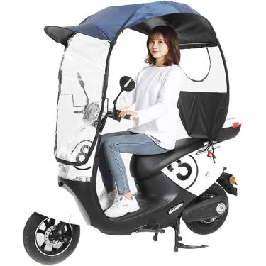 Imagem de Motocicleta Elétrica Cópia De Moto Semi-fechada Guarda-chuva Cópia Toldo Tenda De Chuva Moto Scooter Sun Shade Capa De Chuva Carro Elétrico, 3, B