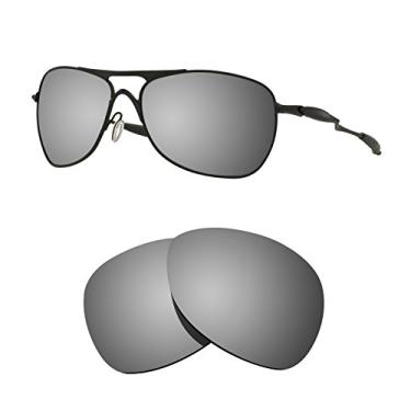 Imagem de Littlebird4 Lentes de reposição polarizadas de 1,5 mm para óculos de sol Oakley New Crosshair 2012 OO4060 - várias opções, Prateado espelhado, 61mm