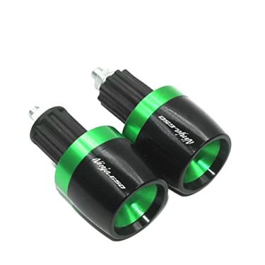 Imagem de Extremidades das manoplas do guidão da motocicleta, tampas das extremidades dos manípulos, acessórios deslizantes de peso para Ka&was&aki Ninja 650 NINJA650