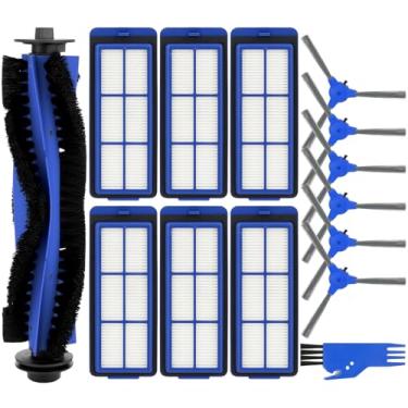 Imagem de Estelife Acessórios para Eufy para RoboVac 11S Max 15C Max 30C Max 35C Max 39 Max G10 Hybrid G20 G30 Hybrid Edge Robô Aspirador de Pó Peças de Reposição Aspirador de Pó Escovas de Rolo HEPA Lado do