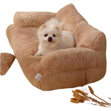 Imagem de Sofá E Poltrona Para Cães, Sofá Para Cães, Sofá Para Gatos, Sofá Macio E Calmante, Sofá Para Animais De Estimação Calmante Com Removível E Lavável, Light Brown, XL