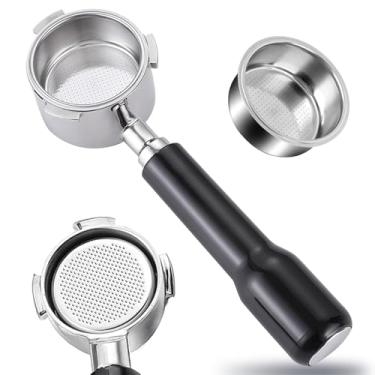 Imagem de Filtro portátil sem fundo de 54 mm com 3 orelhas expresso para Barista Express, BES880BSS, BES870XL, BES878BSS, BES500BSS, BES840XL, Pro, Touch, Bambino Plus, Infusor, Duo Temp Pro